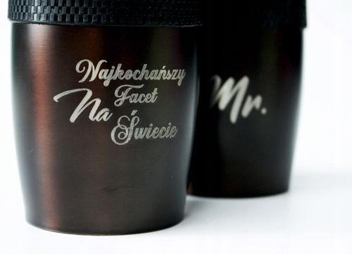 KUBEK TERMICZNY Z GRAWEREM prezent na święta mikołajki twój napis tekst na Arena.pl