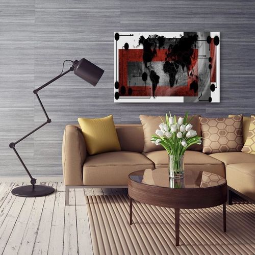 Deco Panel, Kompozycja z mapą świata 1 40x30 na Arena.pl