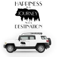 NAKLEJKA NA SAMOCHÓD góry las KAMPER przyczepę kempingową camper auto 50 cm