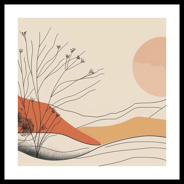 Plakat 50x50cm Pustynna Wydma zdjęcie 3