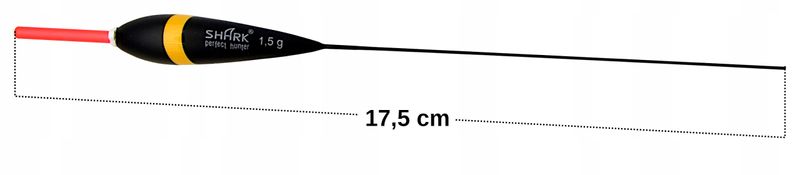Spławik STAŁY z BALSY SHARK Perfekt Hunter 1,5 g / 17,5 cm zdjęcie 2