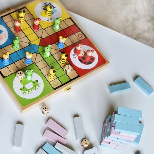 VIGA Drewniana gra Ludo Chińczyk na Arena.pl