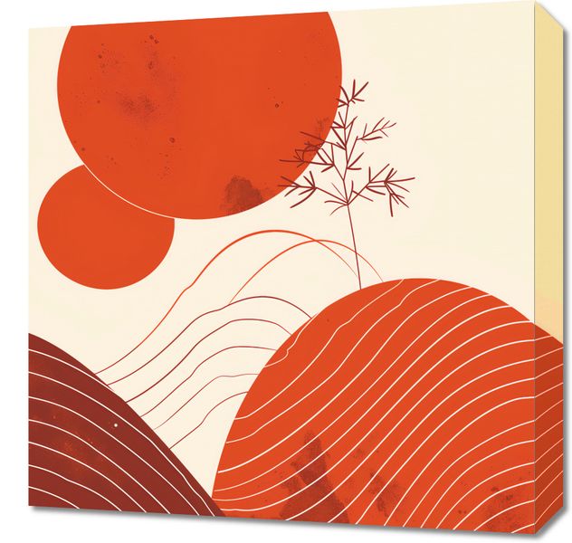 Obraz 50x50cm Ciepło Czerwieni zdjęcie 1