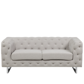 Sofa 2-osobowa beżowa VISSLAND
