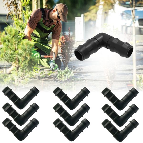 ZESTAW 10X KOLANKO ŁĄCZNIK DO LINII KROPLUJĄCEJ WĘŻY RUR WCISKANY WTYK ∅16 zdjęcie 4