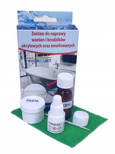 Zestaw do naprawy wanien i brodzików płynny akryl na Arena.pl