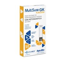 Paski ketonowe MultiSure GK dieta keto 10 szt