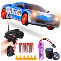 Samochód DRIFT ZDALNIE STEROWANE Auto na PILOT 2.4GHz Napęd 4x4 Akumulator