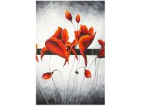 OBRAZ ROZDMUCHANE CZERWONE PĄKI MAKÓW