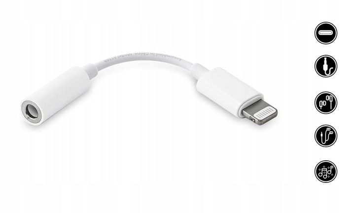 ORYGINALNY ADAPTER PRZEJŚCIÓWKA APPLE MMX62ZM/A LIGHTNING - JACK 3.5mm zdjęcie 2