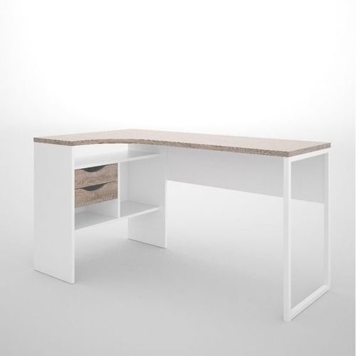 Function 118 biurko narożne biały/dąb trufla na Arena.pl