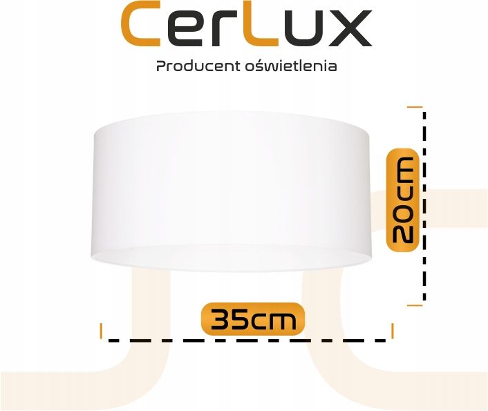 Abażur lampa, KLOSZ, LAMPA 35/20cm różne KOLORY zdjęcie 2