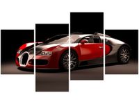 OBRAZ CZERWONE BUGATTI VEYRON