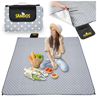 Koc piknikowy 200x200 groszki