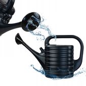 KONEWKA OGRODOWA DO PODLEWANIA warzyw czarna antracyt 10L SITKO UNIWER