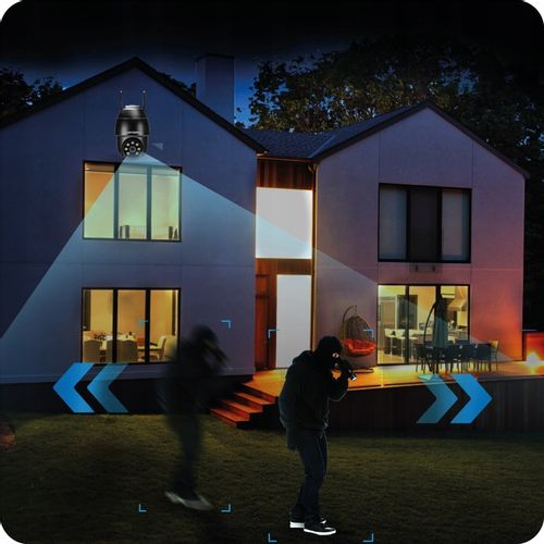 Kamera Zewnętrzna Obrotowa IP WIFI 5MPx 2880x1620 ZOOM x5 LUXTORN 2K na Arena.pl