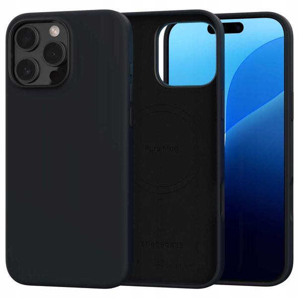 Spacecase Pure Mag Iphone 16 Pro Max Black zdjęcie 2