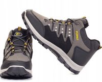 MĘSKIE BUTY ZIMOWE CZARNE SPORTOWE OCIEPLANE TREKKINGOWE