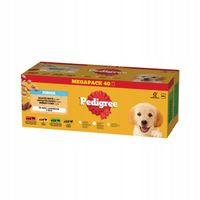 PEDIGREE JUNIOR WYBÓR SMAKÓW Z RYŻEM SASZETKI 40X100G W GALARETCE