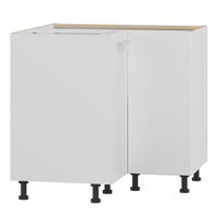 Tiffany T-25/DNLP Biały połysk MDF szafka narożna 90 cm, drzwi, szybko