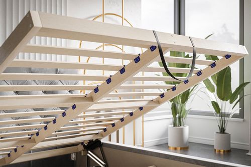 Łóżko tapicerowane  LUX11 120x200 ze stelażem i pojemnikiem kryształki na Arena.pl