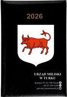 Kalendarz A5 2026 tygodniowy KSIĄŻKOWY TERMINARZ DLA urzędu miasta HERB
