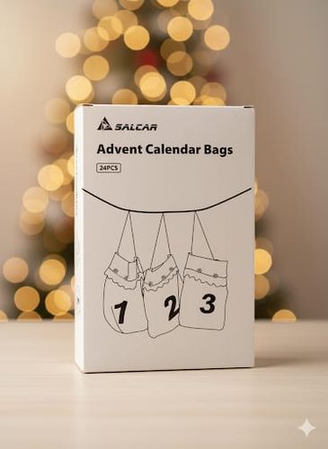KALENDARZ ADWENTOWY DIY 24 WORECZKI JUTOWE Z KORONKĄ + SZNUREK NUMERY na Arena.pl