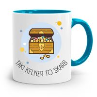 Dla Kelnera Kubek Błękitny Taki Kelner To Skarb Z Nadrukiem Ze Zdjęciem