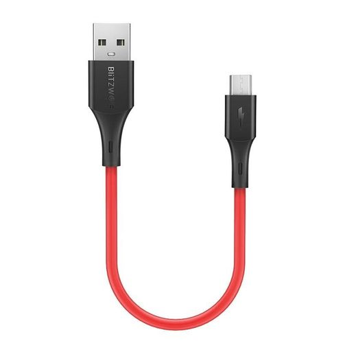Kabel Micro USB BlitzWolf BW-MC12 2A 0,3m (czerwony) na Arena.pl