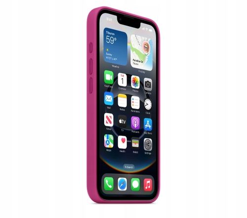 Silikonowe etui APPLE do iPhone'a 16e Żywy róż na Arena.pl