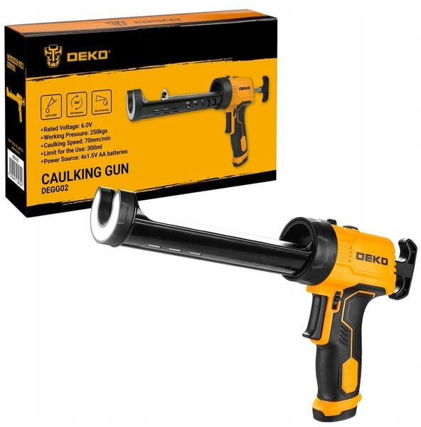 WYCISKACZ PISTOLET DO SILIKONU KLEJU MAS AUTOMATYCZNY AKUMULATOROWY DEKO zdjęcie 2