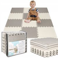 MATA PIANKOWA DZIECI PUZZLE EDUKACYJNA GRUBA 118x90 cm SKŁADANA KOJEC XXL