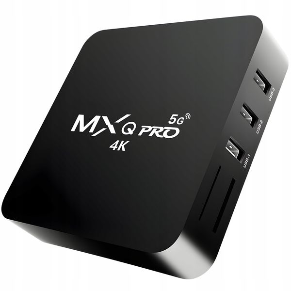 SMART TV BOX 8GB MXQ PRO 4K DEKODER Android 11.1 WIFI MULTIMEDIA + PILOT zdjęcie 1