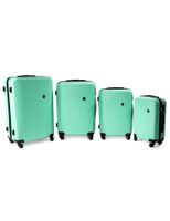 Zestaw 4 walizek PELLUCCI RGL 741 Miętowy