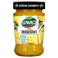 Łowicz DŻEM ANANAS z ananasa NISKOSŁODZONY 280g słoik