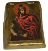 Ikona Święty Marcin patron hotelarzy, młynarzy, tkaczy, żołnierzy
