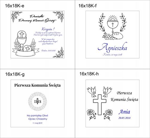 PUDEŁKO białe KOMUNIA prezent GRAWER pamiątka IMIĘ na Arena.pl