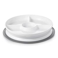 OXO Talerzyk trójdzielny z silikonową przyssawką GREY