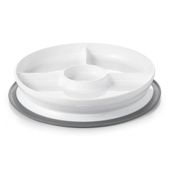 OXO Talerzyk trójdzielny z silikonową przyssawką GREY