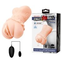 Crazy Bull - Realistic Vagina Masturbator, Vibration Water Lubricant