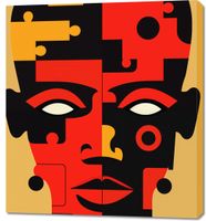 Obraz 90x100cm Puzzle Tożsamości