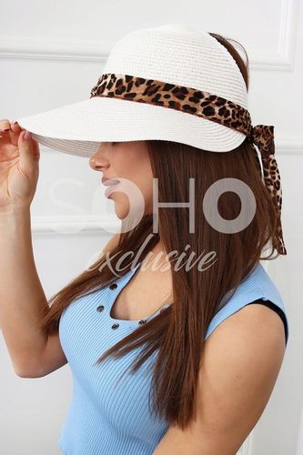 KAPELUSZ SŁOMKOWY LETNI PLAŻOWY MODNY KOBIECY DAMSKI KOBIECY KOLORY 2374 na Arena.pl