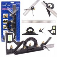 KĄTOWNIK KOMBINOWANY LINIAŁ 300 mm KĄTOMIERZ 0-180