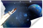 Fototapeta RAKIETA Ziemia Planeta Kosmos Gwiazdy 368cm x 254cm