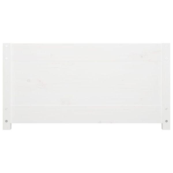 Łóżko dzienne, białe 90x190 cm, pojedyncze, lite drewno sosnowe zdjęcie 9