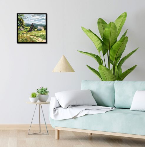 Plakat 40x40cm Bujna Wieś na Arena.pl