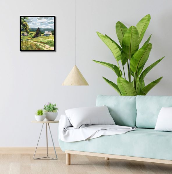 Plakat 40x40cm Bujna Wieś zdjęcie 4