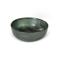 Misa dekoracyjna ze szkła NIKOL 21x21x7 zielona