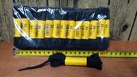 sznurowadła 25par  czarne grube kręcone 90cm