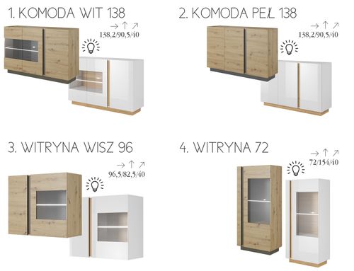 Witryna Stojąca 72 Kolekcja ABARCO na Arena.pl